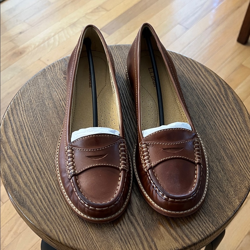 L. L. Bean Saddle Leather Loafers